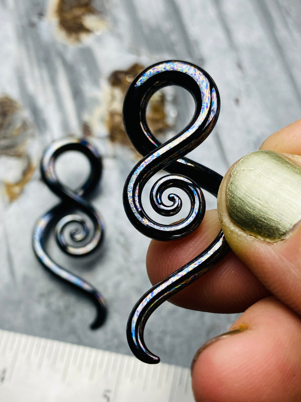 Oil Slick Raven | Mini Squids | 14G - 1/2”